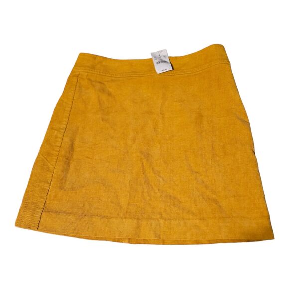 J. Crew Size 2 Yellow Zipper Closure Mini Skirt - Picture 1 of 8